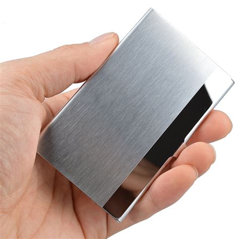 business card holder stainless steel.